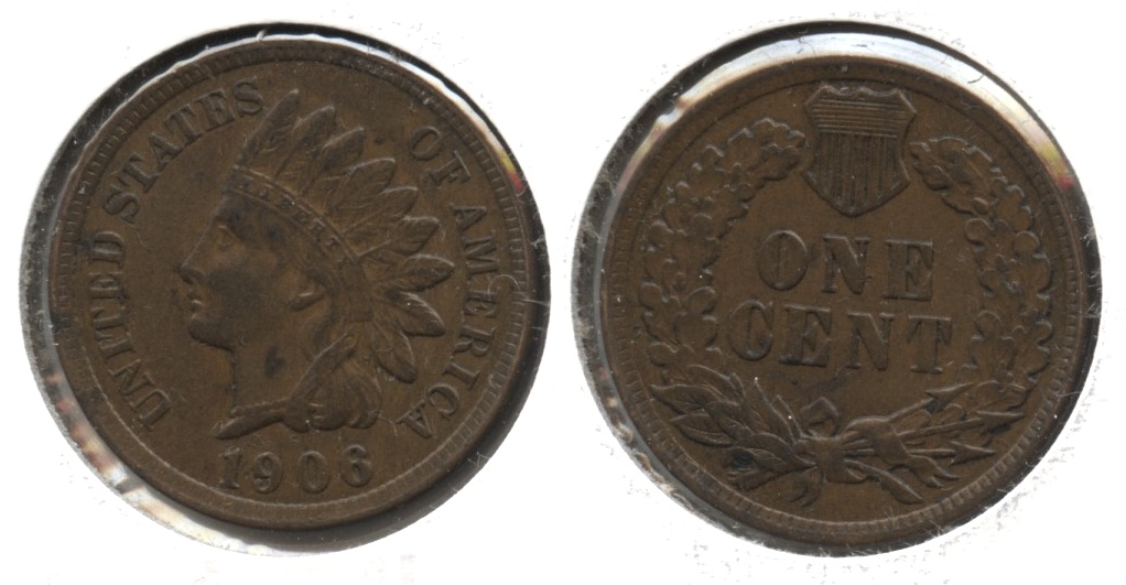 1906 Indian Head Cent AU-50 #z