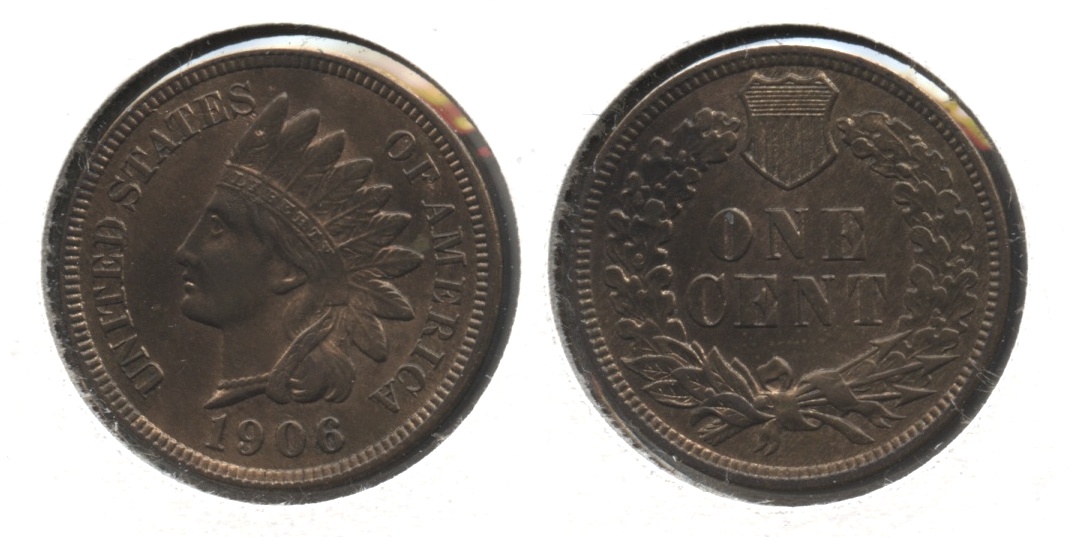 1906 Indian Head Cent AU-55 #l