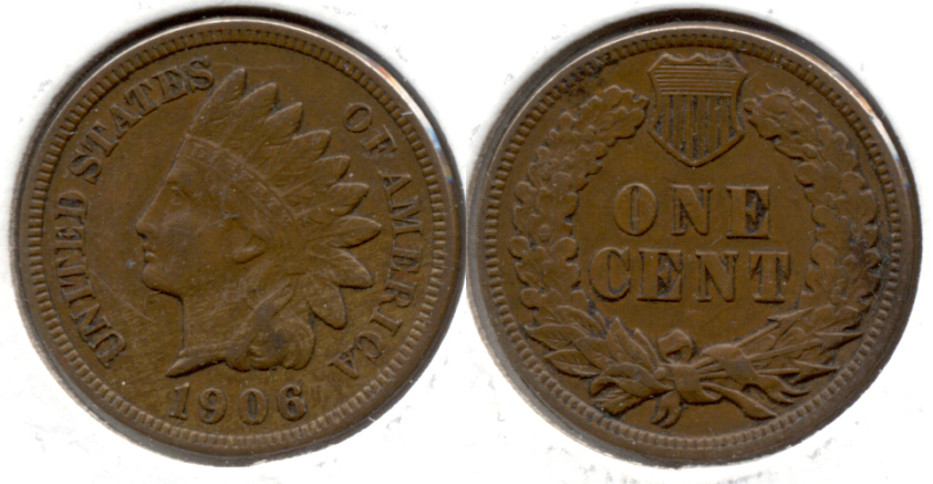 1906 Indian Head Cent EF-40 b