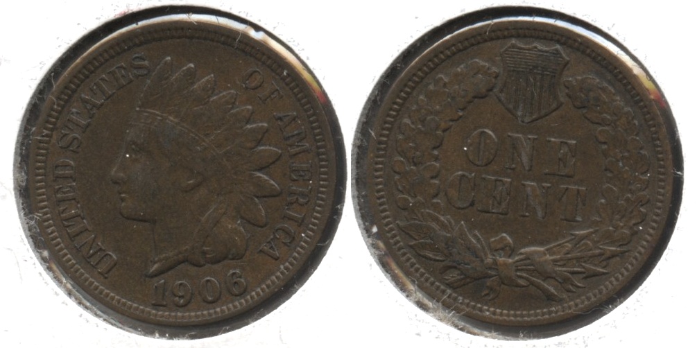 1906 Indian Head Cent EF-40 #k