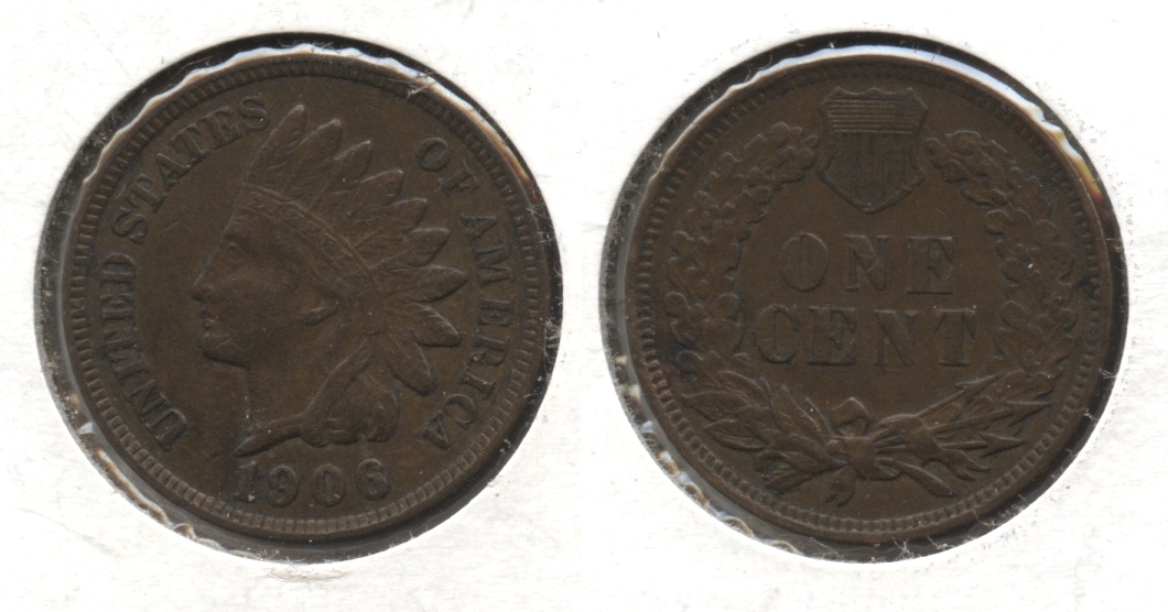 1906 Indian Head Cent EF-40 #n