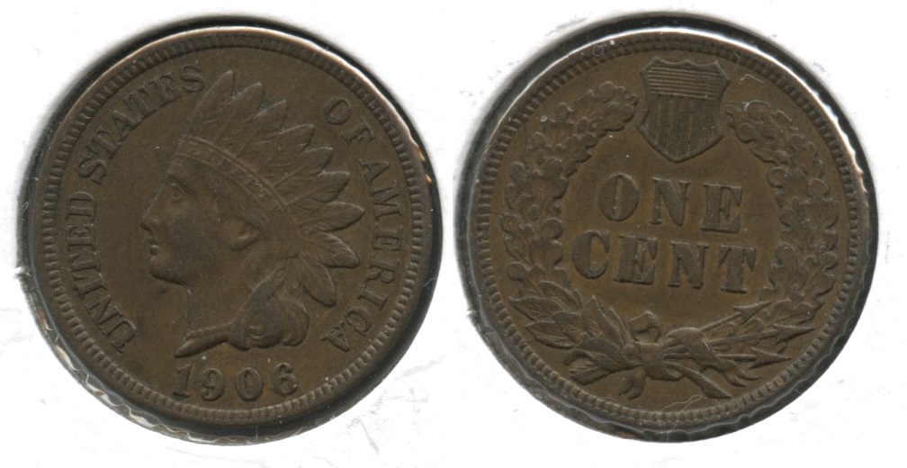 1906 Indian Head Cent EF-40 #q