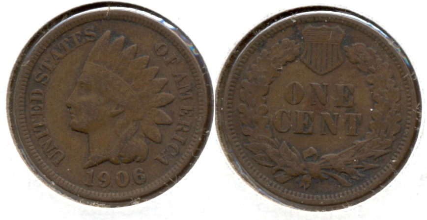 1906 Indian Head Cent Fine-12 ac