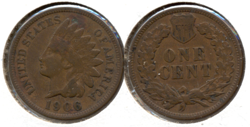 1906 Indian Head Cent Fine-12 m