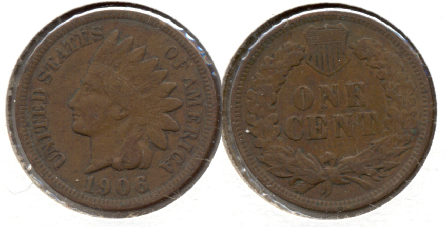 1906 Indian Head Cent Fine-12 q