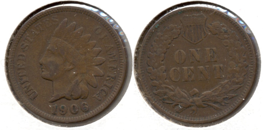 1906 Indian Head Cent VF-20 b
