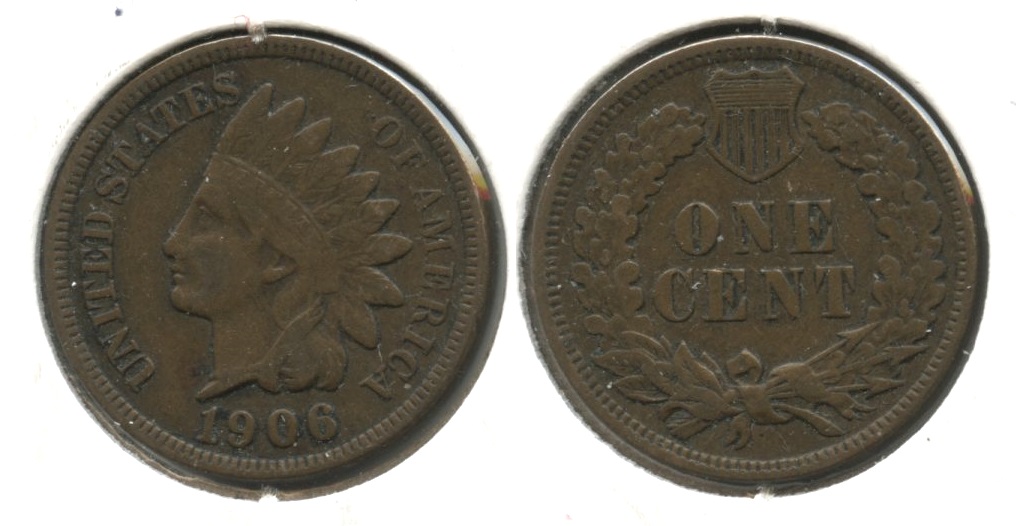 1906 Indian Head Cent VF-20 #bw