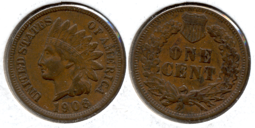 1906 Indian Head Cent VF-20 e