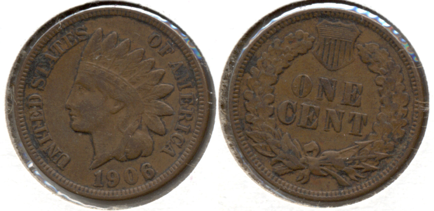 1906 Indian Head Cent VF-20 h