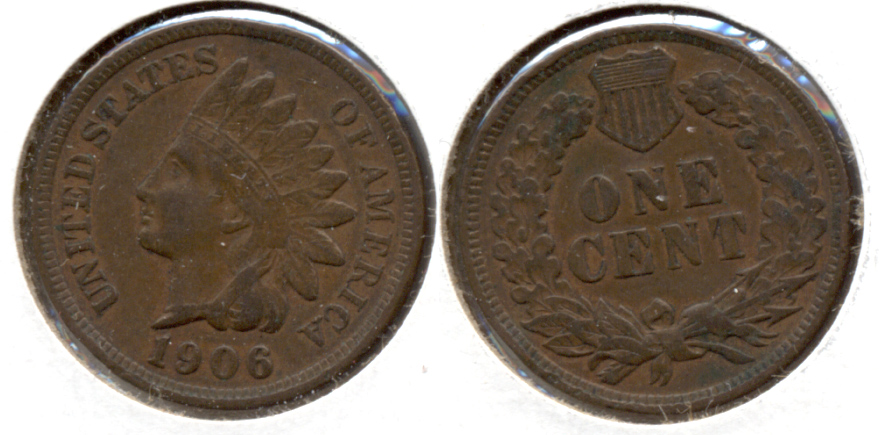 1906 Indian Head Cent VF-20 y