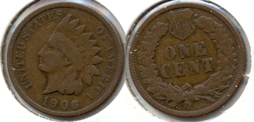 1906 Indian Head Cent VG-8 a