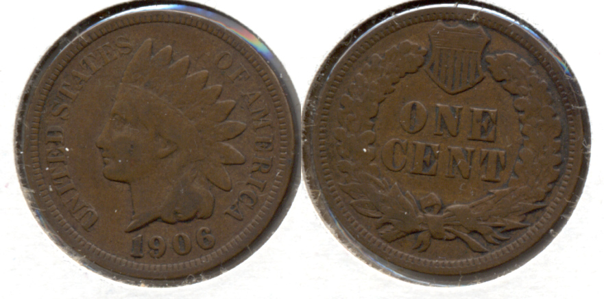 1906 Indian Head Cent VG-8 e