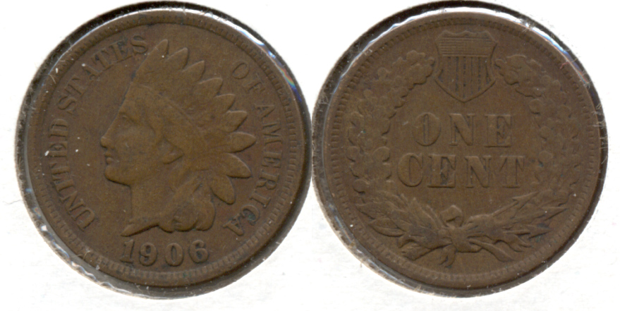 1906 Indian Head Cent VG-8 g