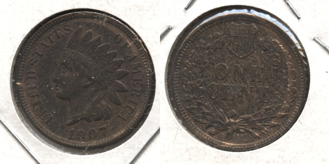 1907 Indian Head Cent EF-40 #u