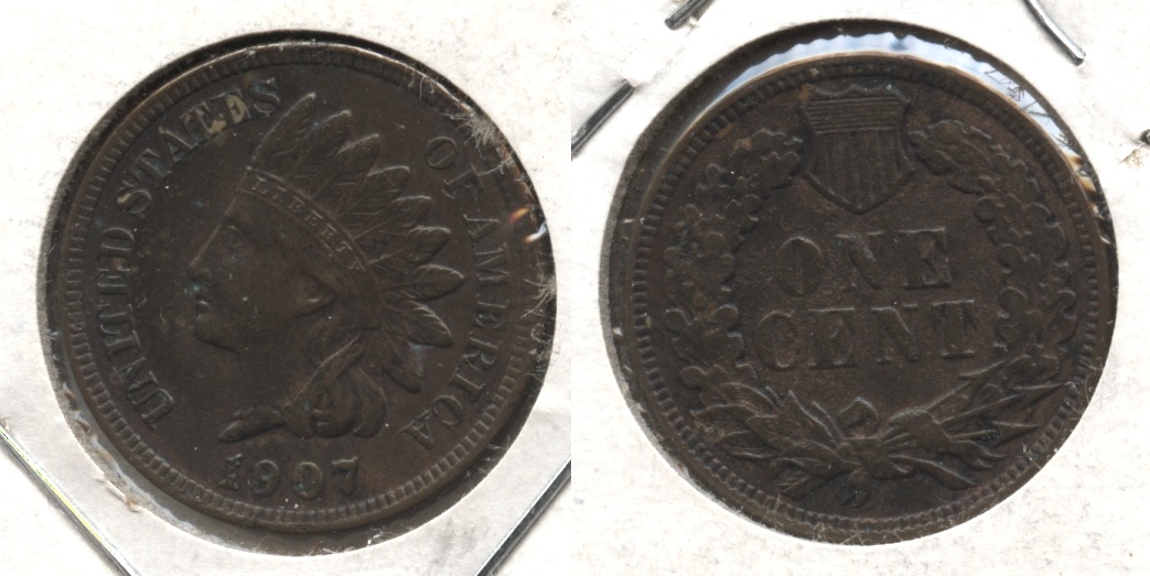 1907 Indian Head Cent EF-40 #v