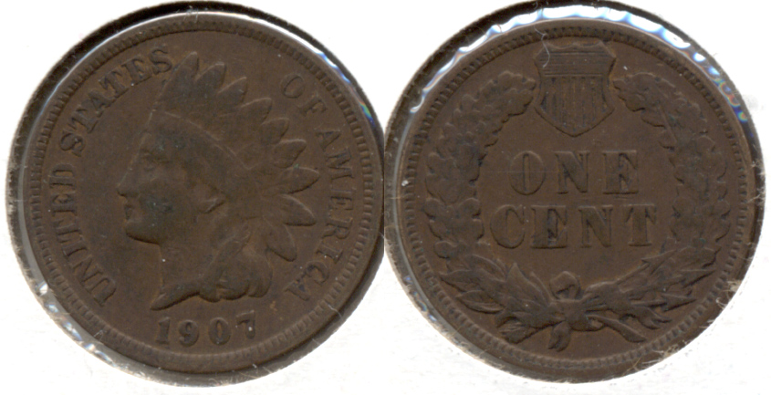 1907 Indian Head Cent Good-4 k