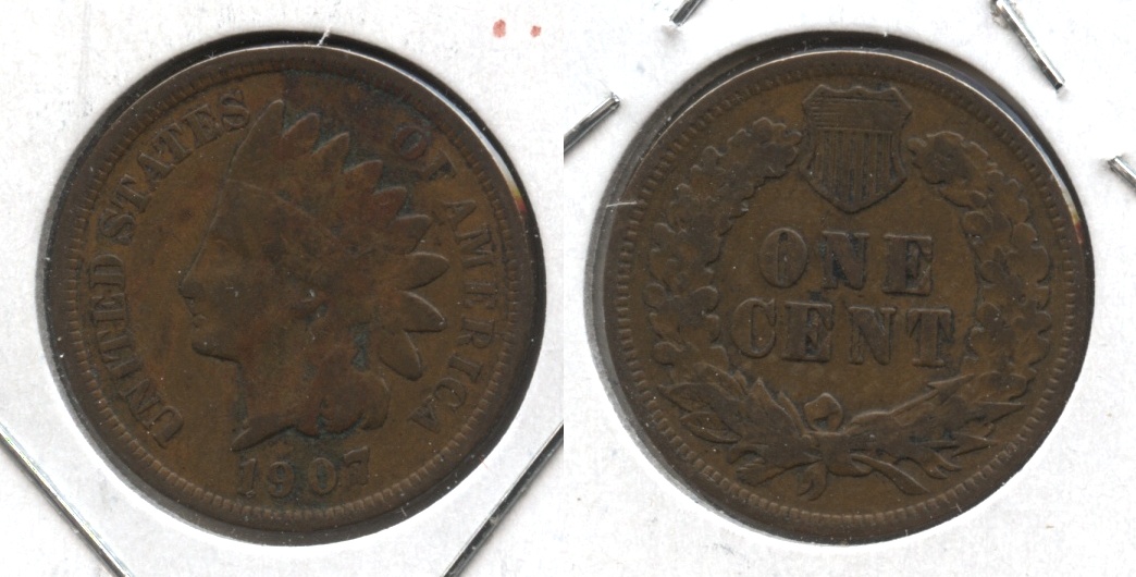 1907 Indian Head Cent Good-4 #p