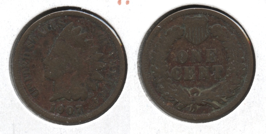 1907 Indian Head Cent Good-4 #s