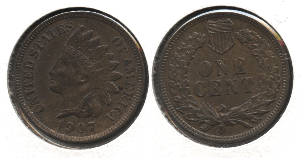 1907 Indian Head Cent MS-63 Brown #g