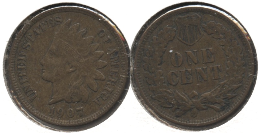 1907 Indian Head Cent VF-20 #ax