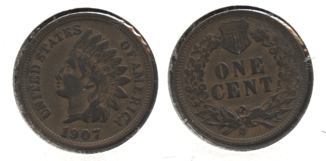 1907 Indian Head Cent VF-20 #bg