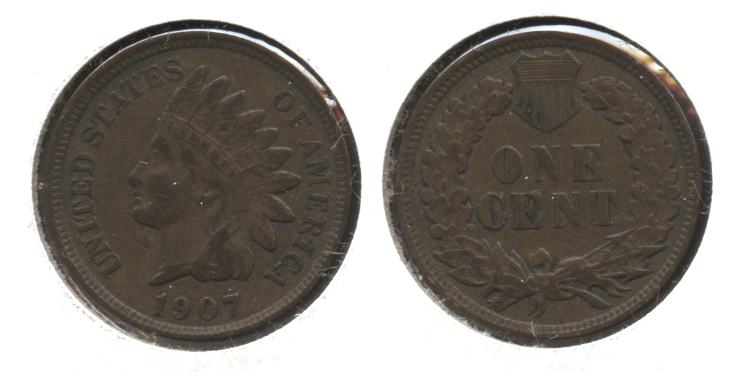 1907 Indian Head Cent VF-20 #bm