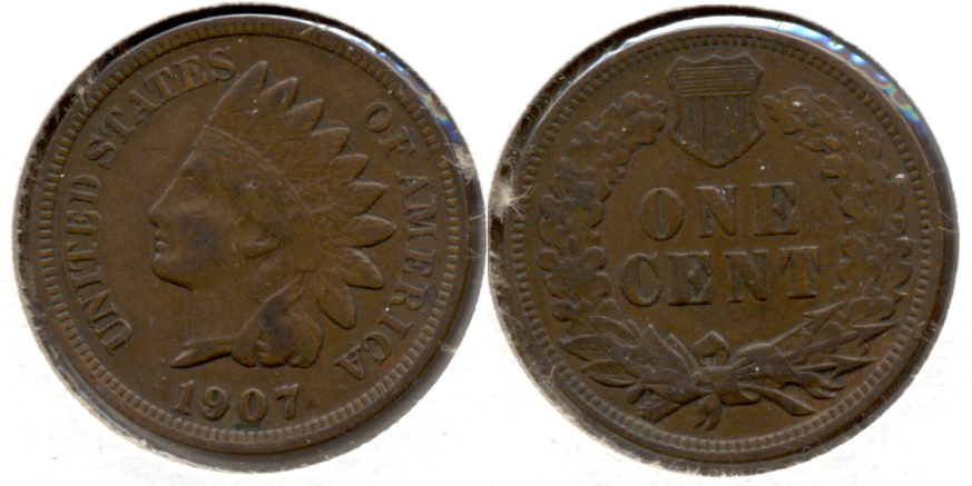 1907 Indian Head Cent VF-20 s