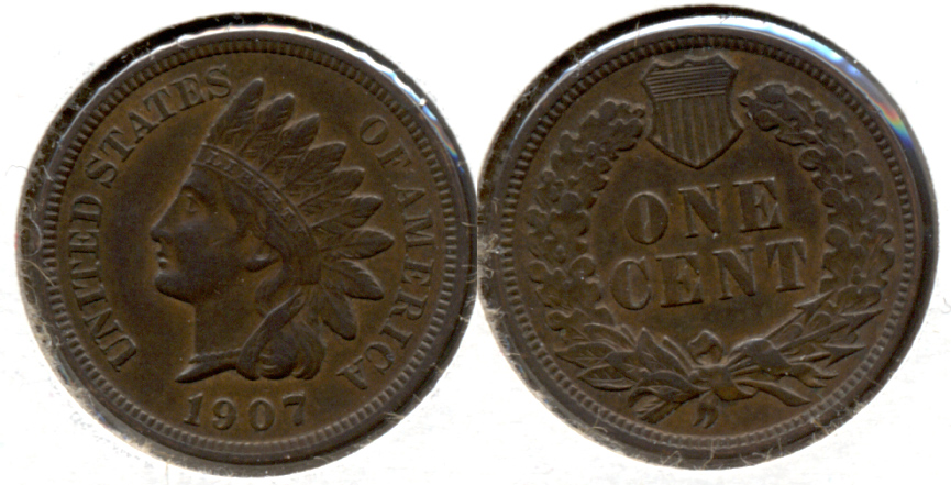 1907 Indian Head Cent VF-20 w