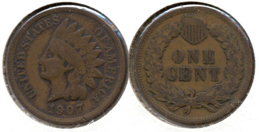 1907 Indian Head Cent VG-8