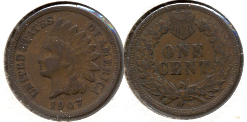1907 Indian Head Cent VG-8 j