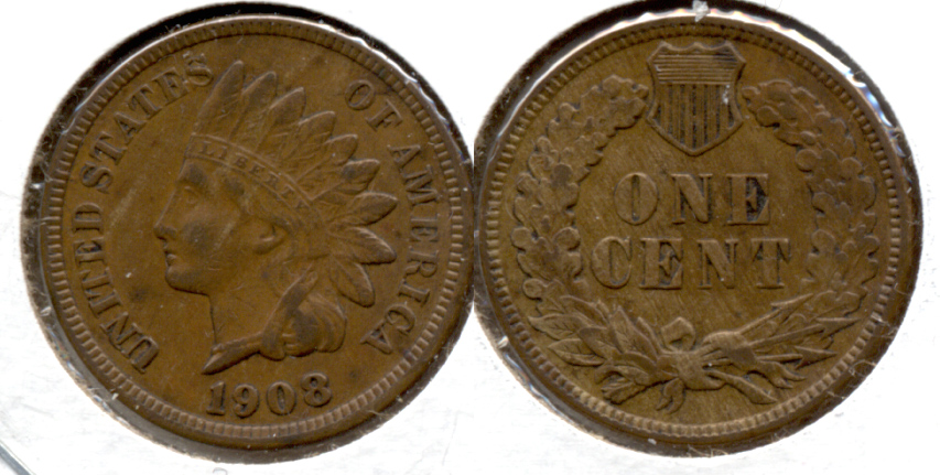 1908 Indian Head Cent EF-40 c
