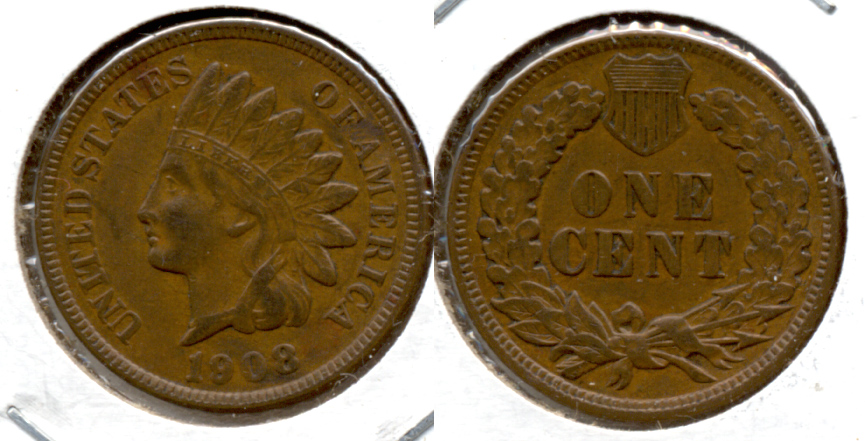 1908 Indian Head Cent EF-40 d