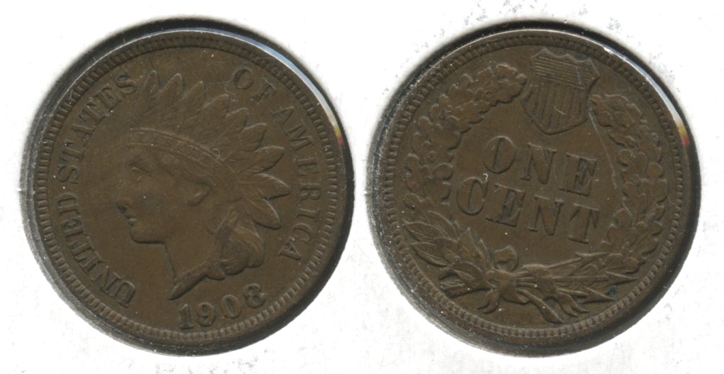 1908 Indian Head Cent EF-40 #i