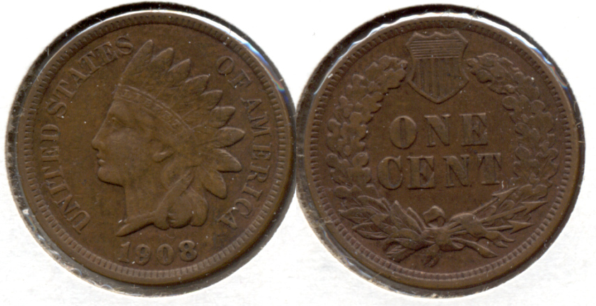 1908 Indian Head Cent VF-20 l