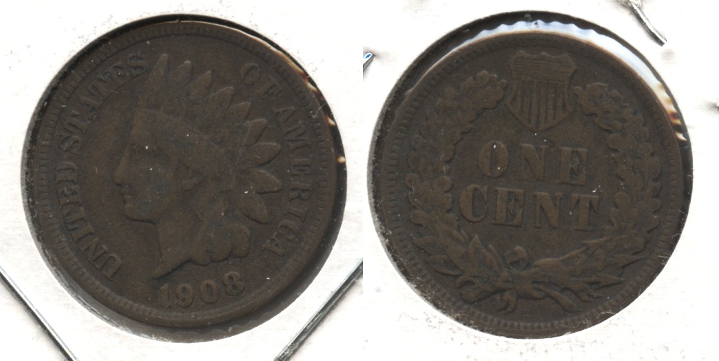 1908 Indian Head Cent VG-8 #l