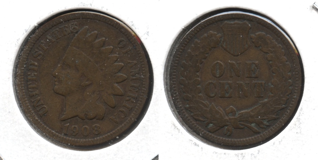1908 Indian Head Cent VG-8 #m
