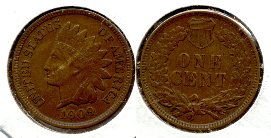 1909 Indian Head Cent EF-40 h