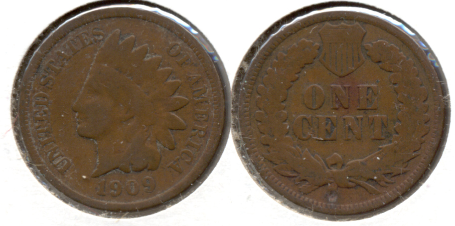 1909 Indian Head Cent Good-4 d
