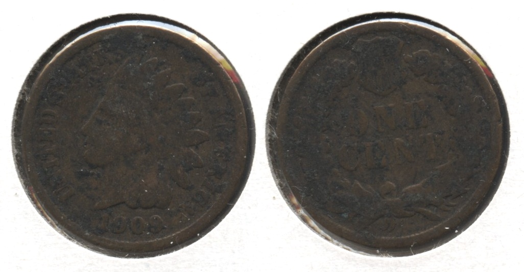 1909 Indian Head Cent Good-4 #r Light Corrosion