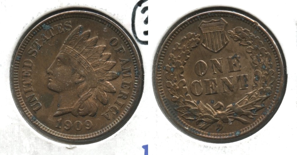 1909 Indian Head Cent MS-60 Carbon