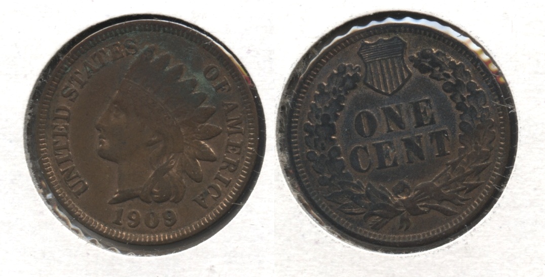 1909 Indian Head Cent VF-20 #j Ugly