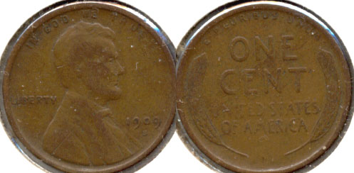 1909-S Lincoln Cent Fine-12