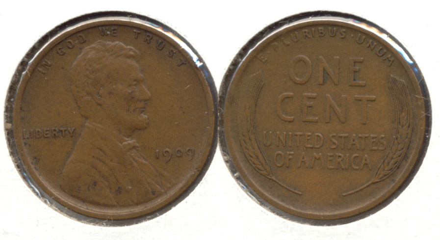 1909 Lincoln Cent AU-50 am