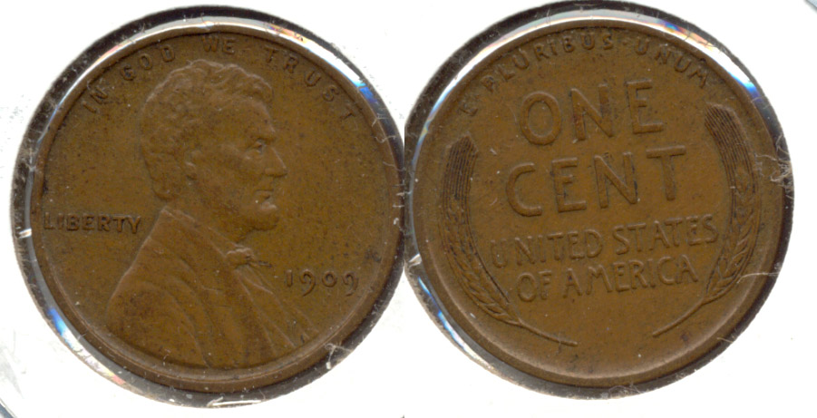 1909 Lincoln Cent AU-50 ap