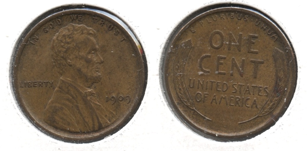 1909 Lincoln Cent AU-50 #au