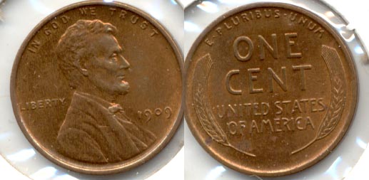 1909 Lincoln Cent MS-60 Brown a