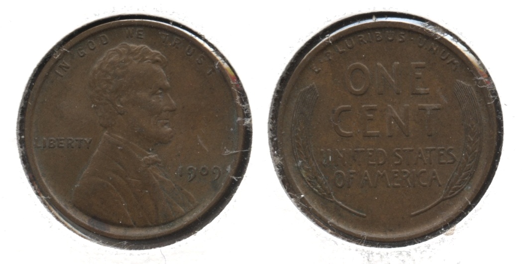 1909 Lincoln Cent MS-60 Brown #e