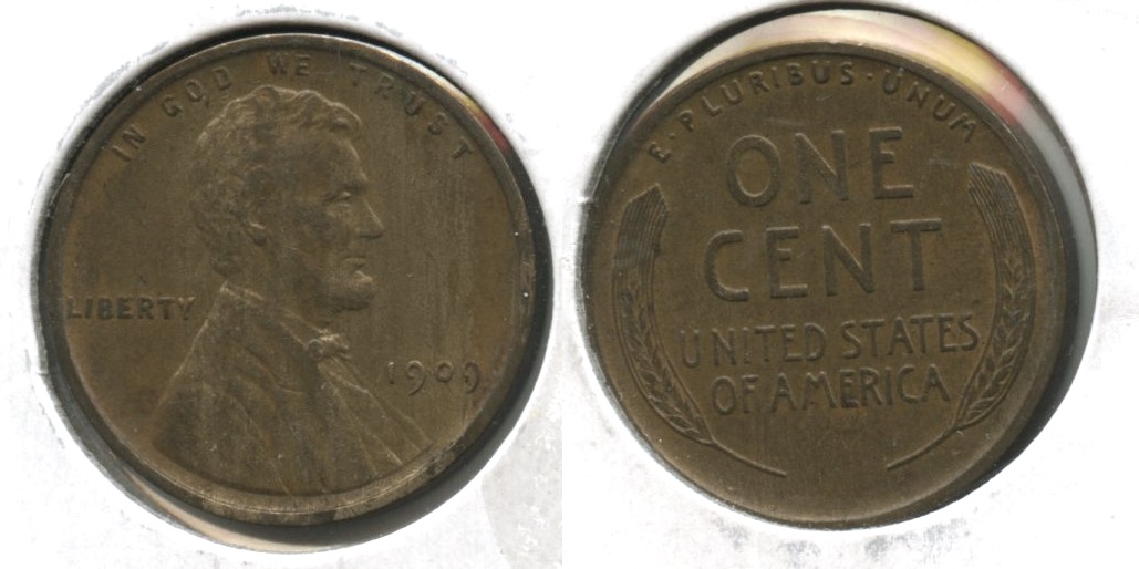 1909 Lincoln Cent MS-60 Brown #g