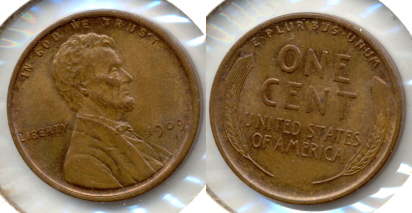 1909 Lincoln Cent MS-63 Brown a