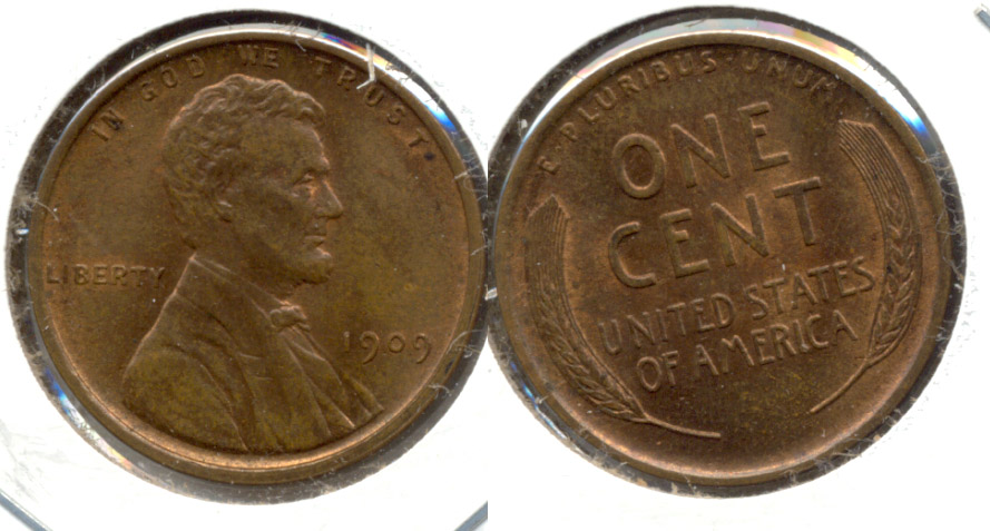 1909 Lincoln Cent MS-63 Brown n